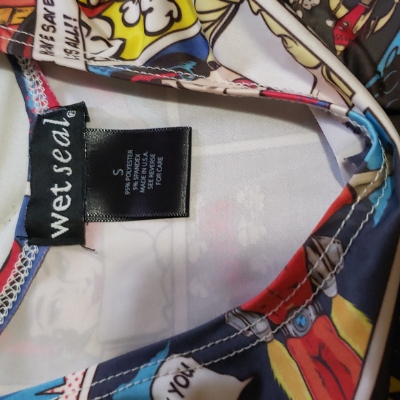 Vintage Y2K Wet Seal Superhero comic book body con dress. Size s - Picture 4 of 4